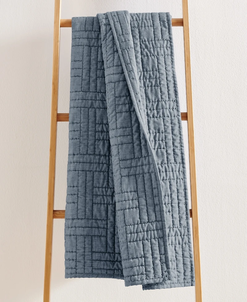 Levtex Melange Stitch Reversible Quilted Throw, 50" x 60"