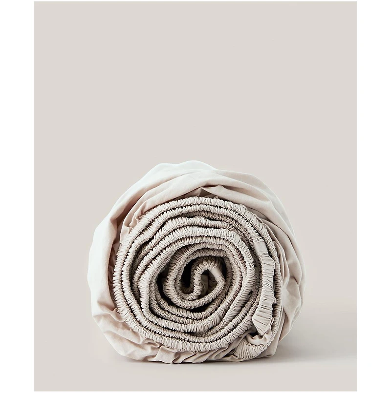 Organic Cotton Cool-Air Percale Fitted Sheet