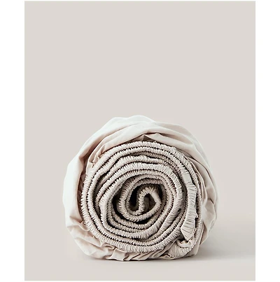 Organic Cotton Cool-Air Percale Fitted Sheet - Queen