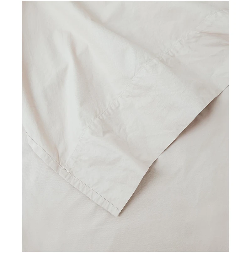 Organic Cotton Cool-Air Percale Flat Sheet - King