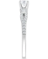 Diamond Princess-Cut Engagement Ring (1/2 ct. t.w.) in 14k White Gold