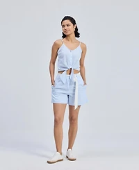 Reistor Women's Regular Fit Shorts Stripes