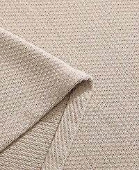 Tommy Hilfiger Solid Cotton Pique Blanket