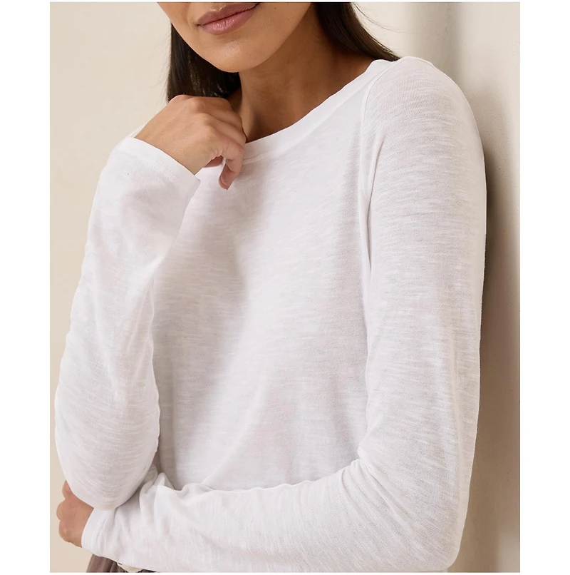 Pact Women's Organic Cotton Featherweight Slub Long Sleeve Tee