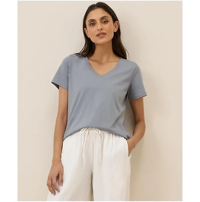 Pact Women's Softspun V-Neck Tee