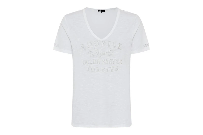 Olsen Women's Placement Puff Print T-Shirt