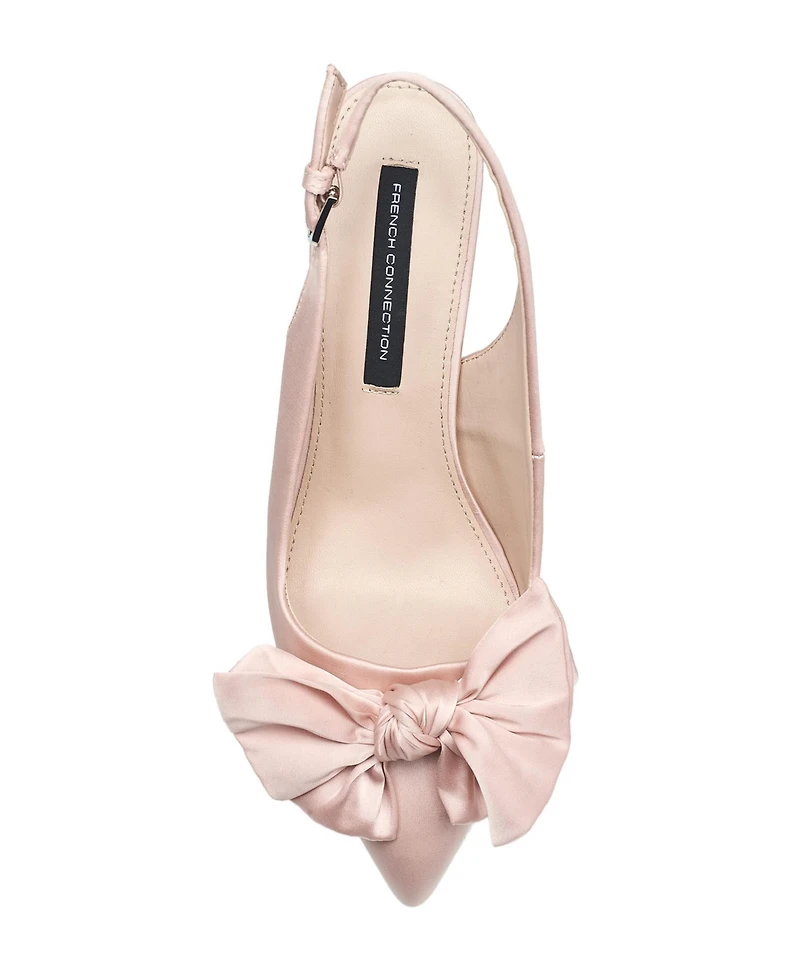 French Connection Ladies Quinnbow Slingback Kitten Heel
