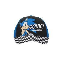 Sonic The Hedgehog Character & Checkered Patterns 2-Piece Curved Snapback Hat & Bi-Fold Wallet Set