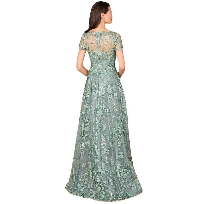 Lara Women's Tonal Lace Ballgown