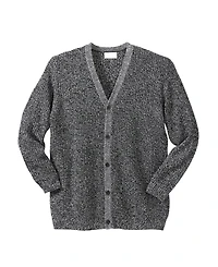 KingSize Men's Big & Tall Shaker Knit V-Neck Cardigan Sweater