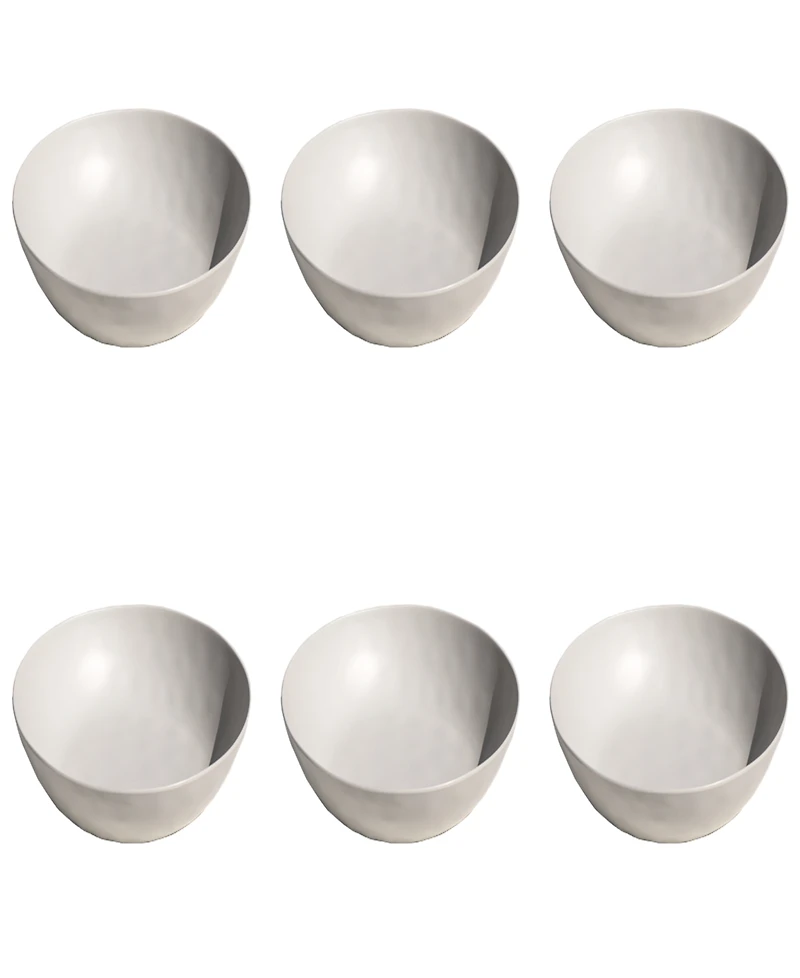 Abode Homewares Melamine 6-Pc. Low Bowls, Service For 6