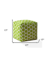 Cotton Pouf Ottoman with Polka Dots – Unique and Cozy Seating