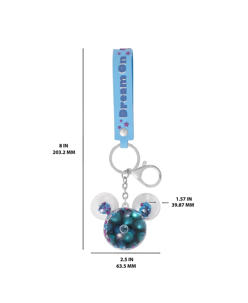 Disney Mickey Mouse Dream On Keychain with Floating Beads