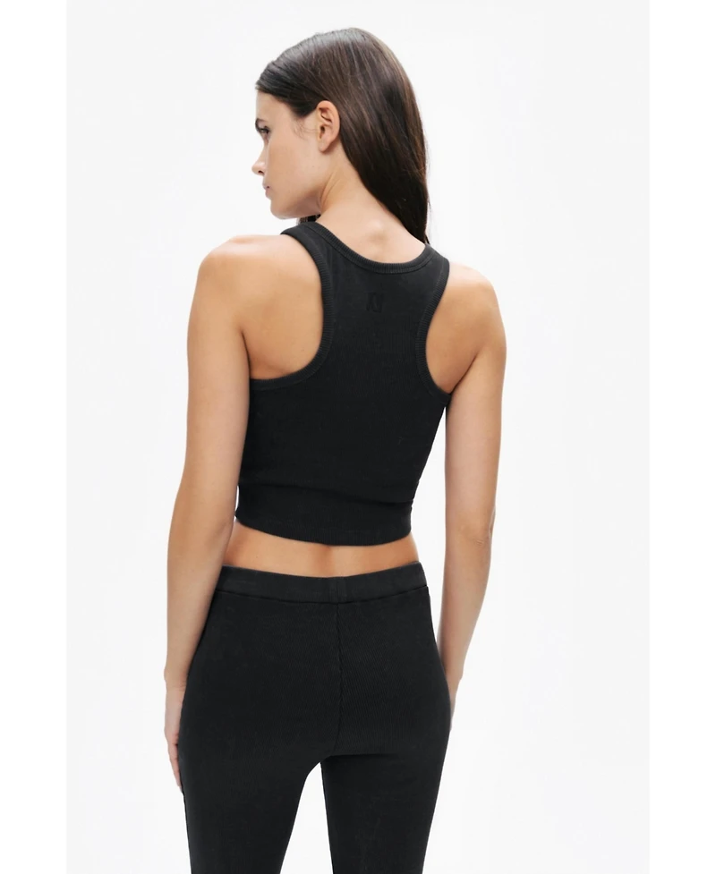 Nocturne Women's Ribbed Crop Top