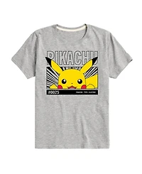 Pokemon Big Boys Pikachu Graphic T-Shirt