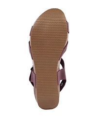 Crossover Wedge Sandal