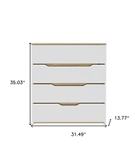 Spacious Four-Drawer Dresser for Clothes and Accessories
