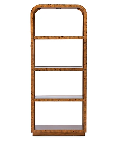 Furniture 16" Wood Prescott Mappa Burl Etagere