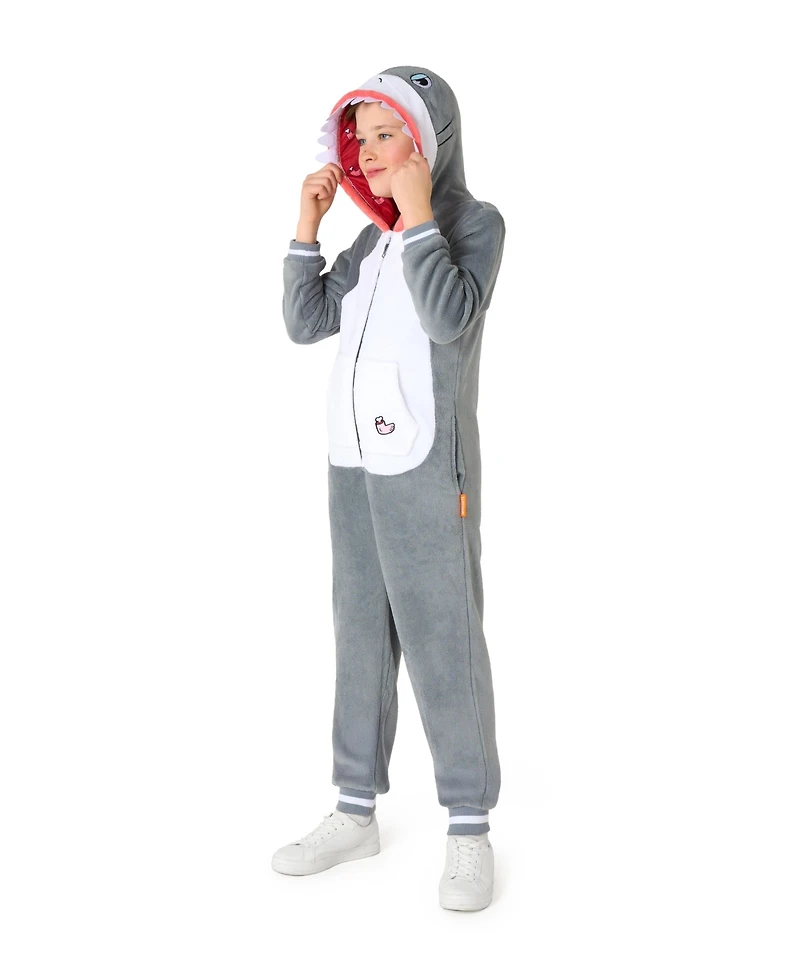 OppoSuits Little and Big Boys Shark Onesie