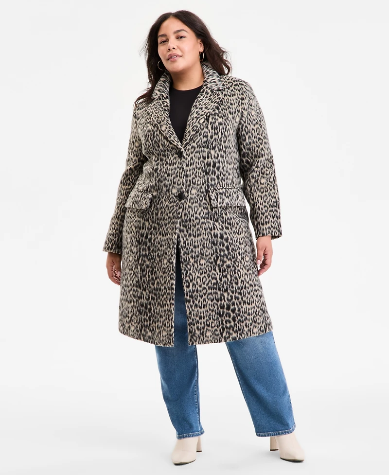 Bcbgmaxazria Plus Single-Breasted Coat