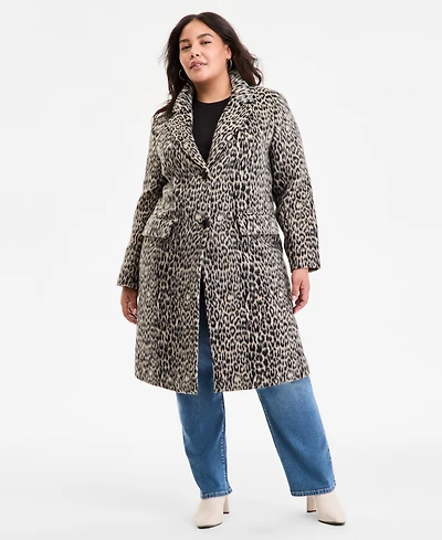 Bcbgmaxazria Plus Single-Breasted Coat