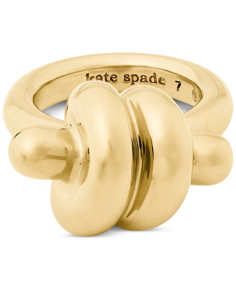 kate spade new york Gold-Tone Knot Statement Ring