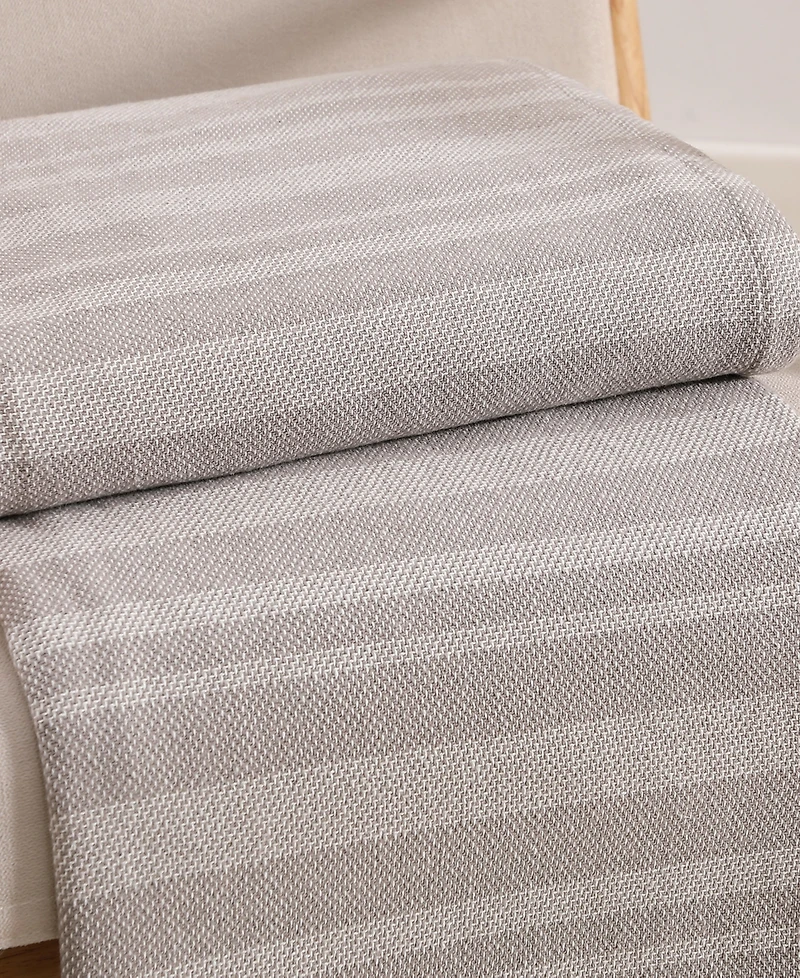 Tommy Hilfiger Harbor Stripe Cotton Yarn Dyed Blanket