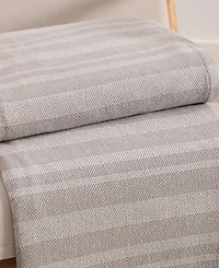 Tommy Hilfiger Harbor Stripe Cotton Yarn Dyed Blanket