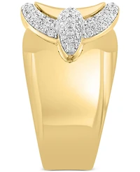 Effy Diamond Buckle Motif Statement Ring (1/5 ct. t.w.) in 14k Gold