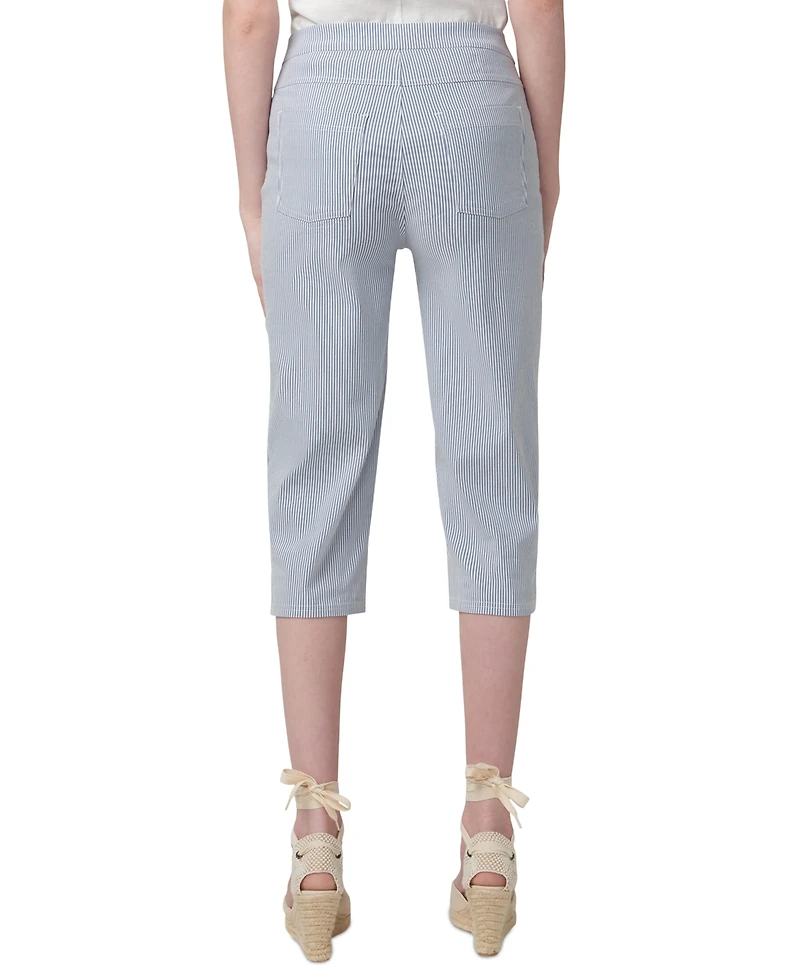 Hue Women's Spring Stripe Pedal Pusher Pants