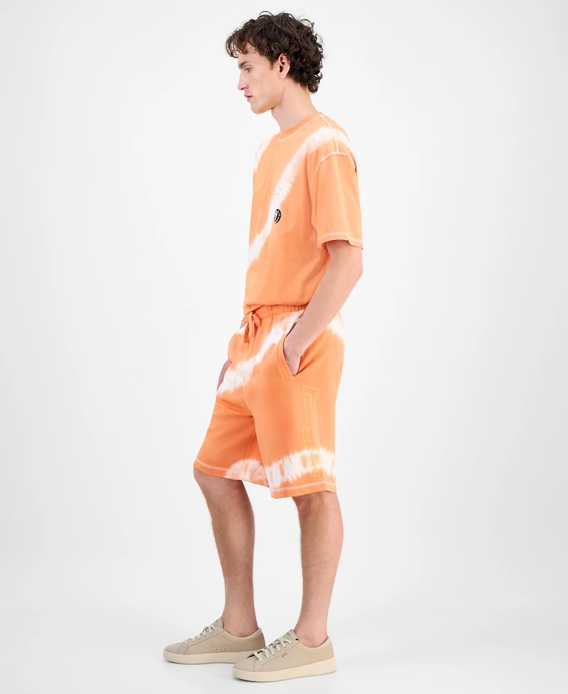 Hugo Boss Men's Natisho Cotton Tie-Dye Shorts