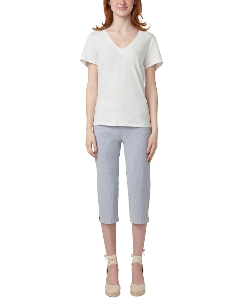 Hue Women's Spring Stripe Pedal Pusher Pants