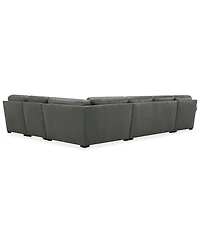 Radley Roll Arm 152" -Pc. Leather Wedge Corner Chaise Sectional