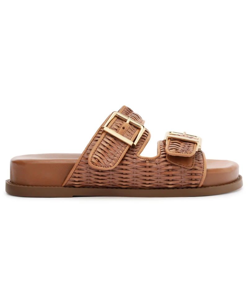 Schutz Women's Naomi Round Toe Flat Sandals