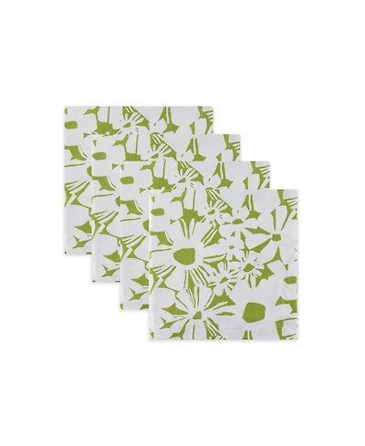 Tableau Blooms Set of 4 Napkins, 8.25" x 8.25"