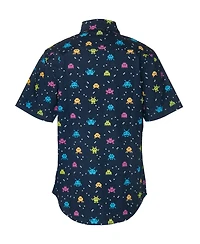 Univibe Big Boys Invaders Print Short Sleeve Woven Shirt