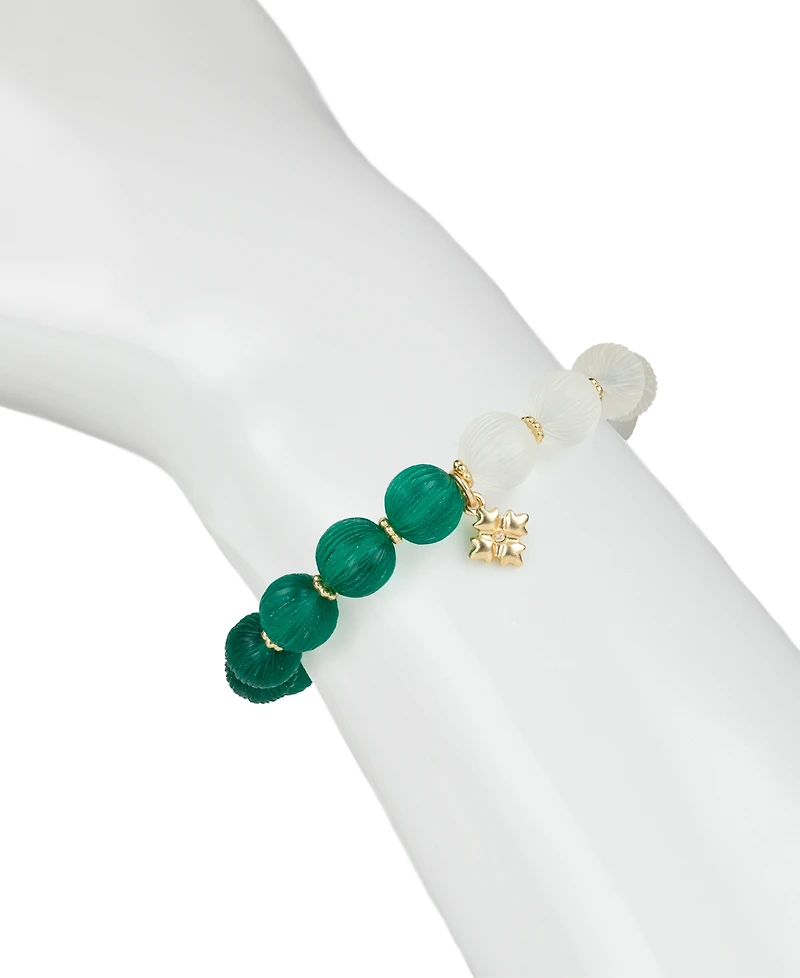 Patricia Nash Gold-Tone Mixed Color Bead Stretch Bracelet
