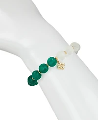 Patricia Nash Gold-Tone Mixed Color Bead Stretch Bracelet
