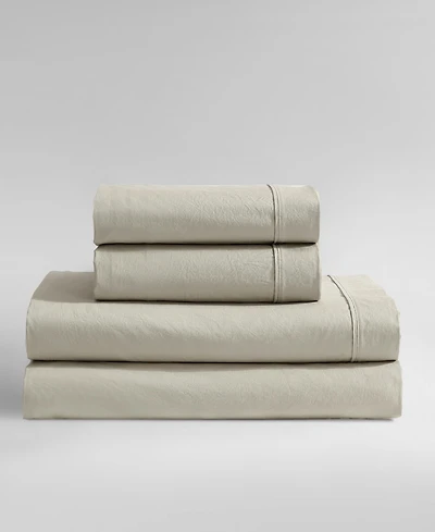 Calvin Klein Washed 200-Thread Count Cotton 3-Pc. Sheet Set