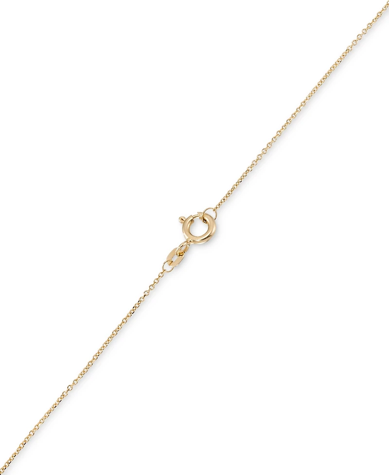 Openwork Clover Design Five Station 18" Collar Necklace in 10k Gold