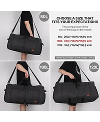 Urtala 100L Travel Duffle Bag for Men, Urtala 32” Large Duffle Bag for Traveling with Shoe Compartment