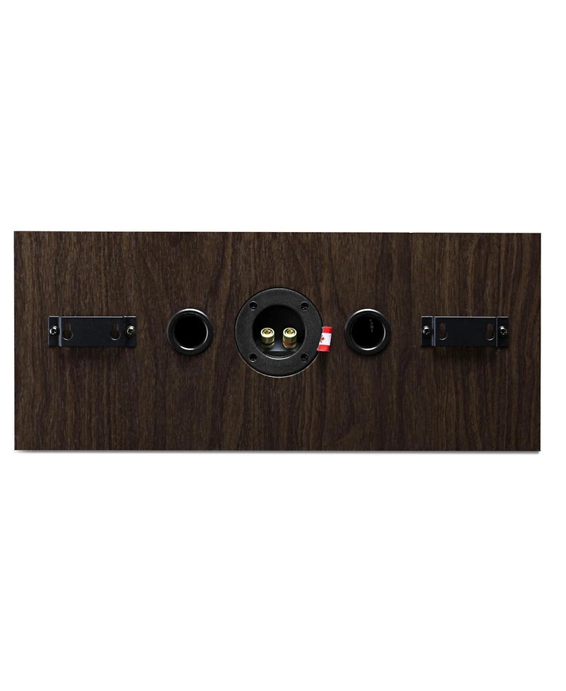 Fluance Signature HiFi 2-Way Center Channel Speaker for Enhanced Dialogue and Vocals Home Theater Surround Sound Systems - Natural Walnut (Hfcw)