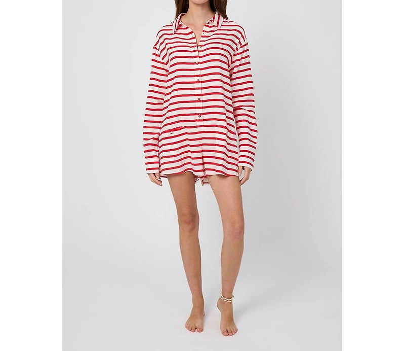 WeWoreWhat Women's Linen Beach Romper