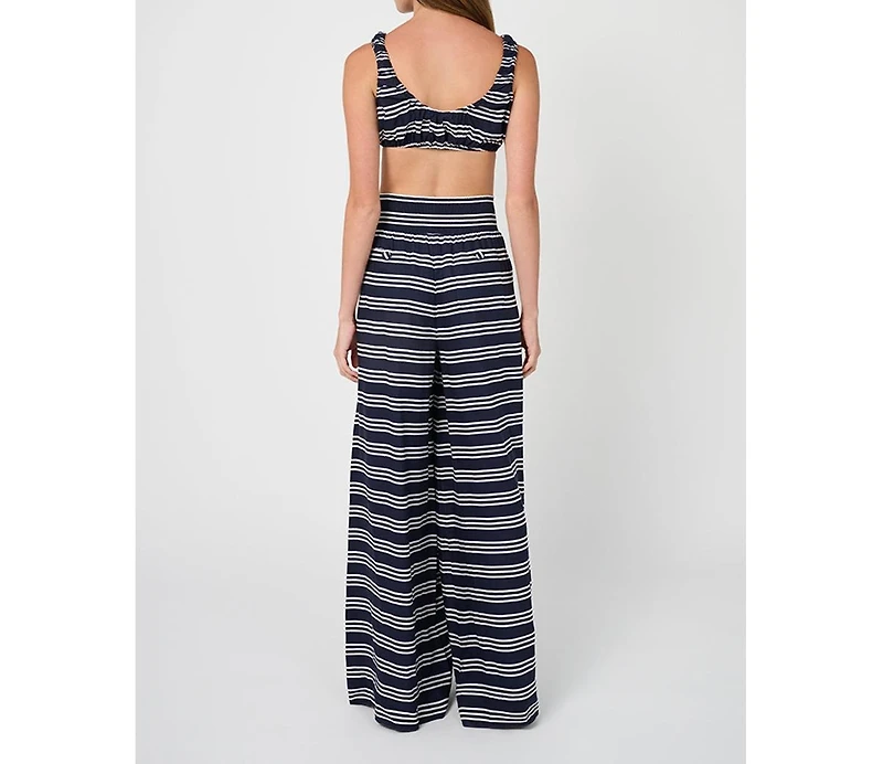 WeWoreWhat Women's Button Front Palazzo Pant