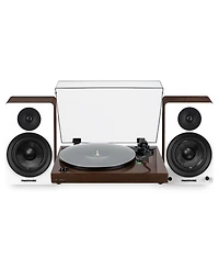 Fluance RT81+ Elite Vinyl Turntable (White) and Ai61 6.5" Stereo Bookshelf Speakers (White Walnut) Bundle: High Fidelity Sound, Detailed Audio Re