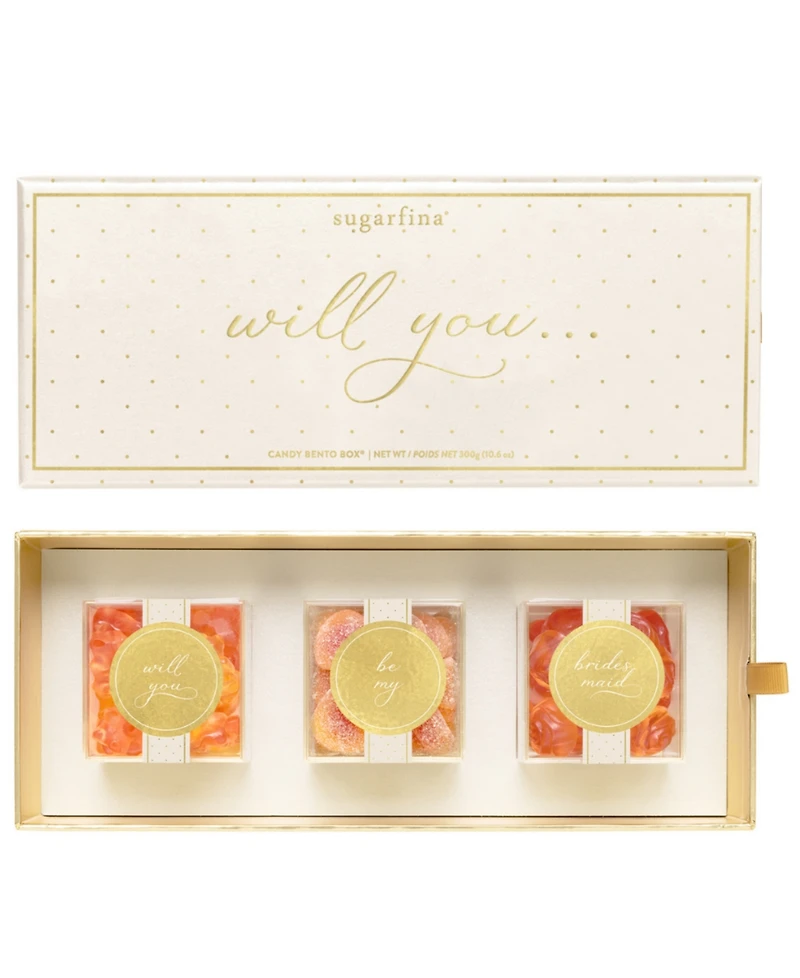 Sugarfina Will You Be My Bridesmaid Bento Box, 3 Pieces