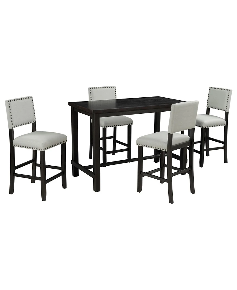 5-Piece Counter Height Dining Set for Stylish and Comfortable Dining Experience
