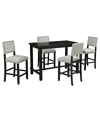 5-Piece Counter Height Dining Set for Stylish and Comfortable Dining Experience