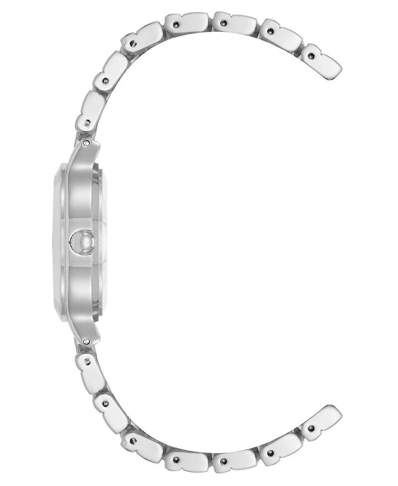 Anne Klein Women's Quartz Essential Round Silver-Tone Metal Alloy and Light Blue Dial Watch, 32mm