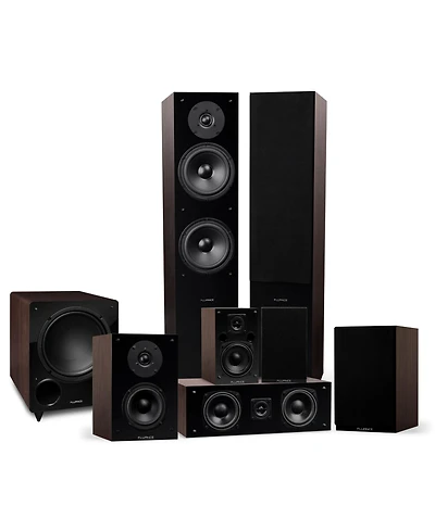 Fluance Elite High Definition Surround Sound Home Theater 7.1 Speaker System including Floorstanding Towers, Center Channel, Surround, Rear Surround a